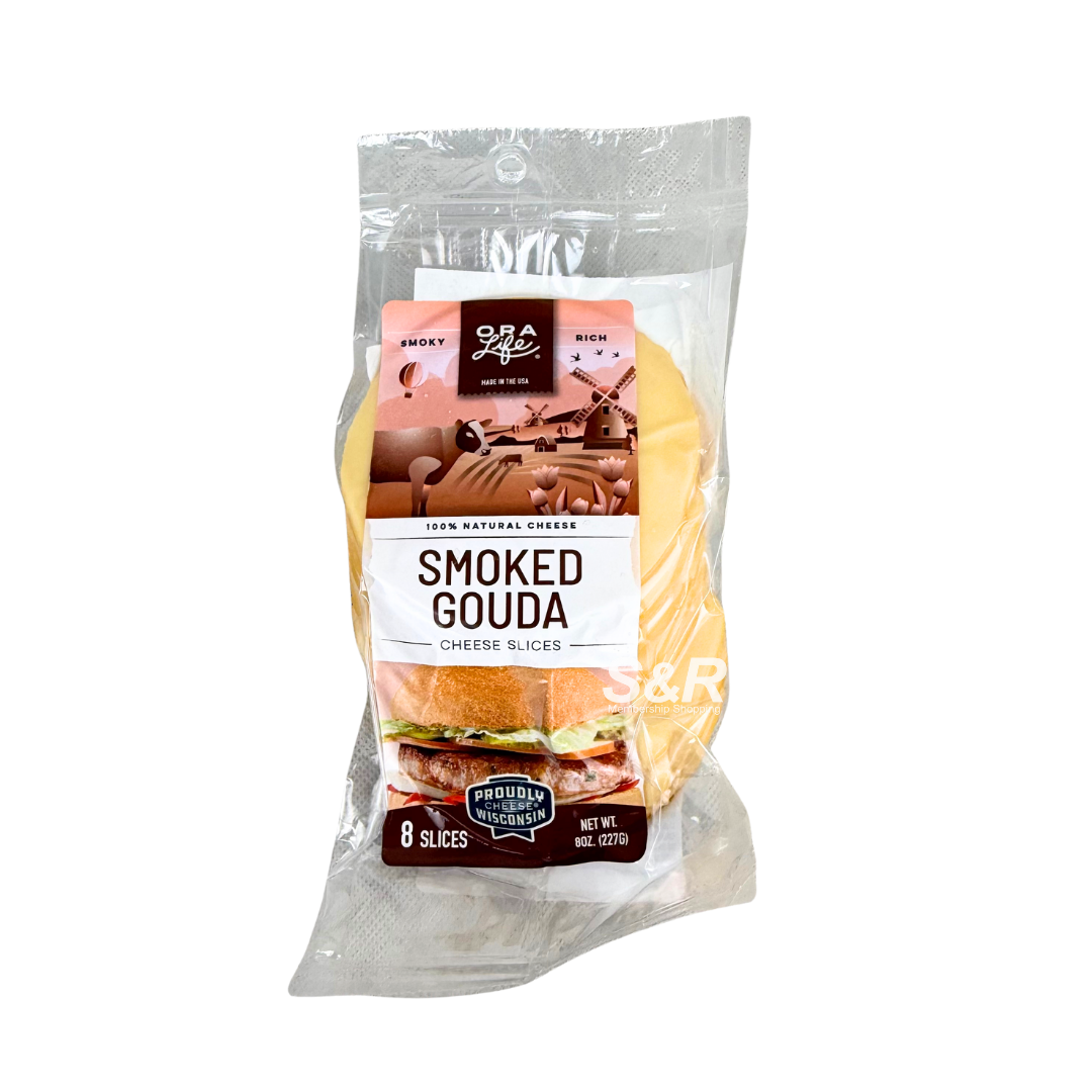 Oralife Smoked Gouda Cheese Slices 227g Oralife Smoked Gouda Cheese Slices 227g